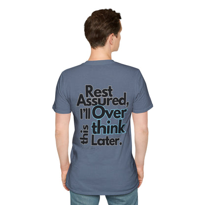 Rest Assured Unisex Softstyle T-Shirt- Standard Back