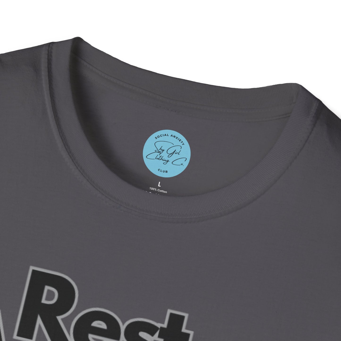 Rest Assured Unisex Softstyle T-Shirt- Standard Front