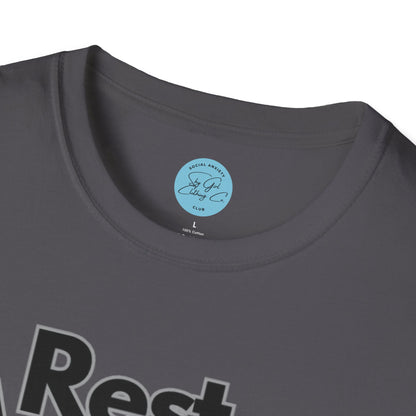 Rest Assured Unisex Softstyle T-Shirt- Standard Front