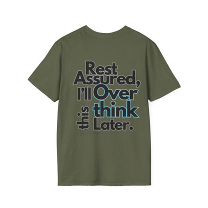 Rest Assured Unisex Softstyle T-Shirt- Standard Back