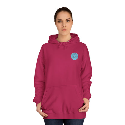 Let's Talk S.A. Unisex College Hoodie-Logo Back