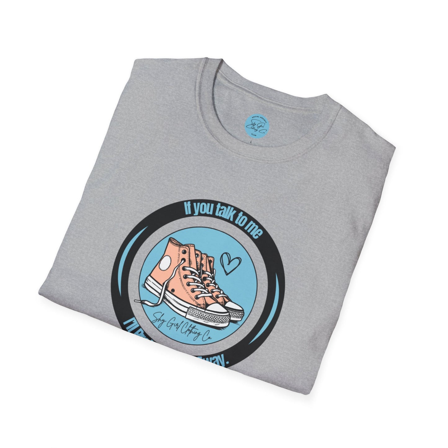 Run Away Unisex Softstyle T-Shirt- Standard Logo
