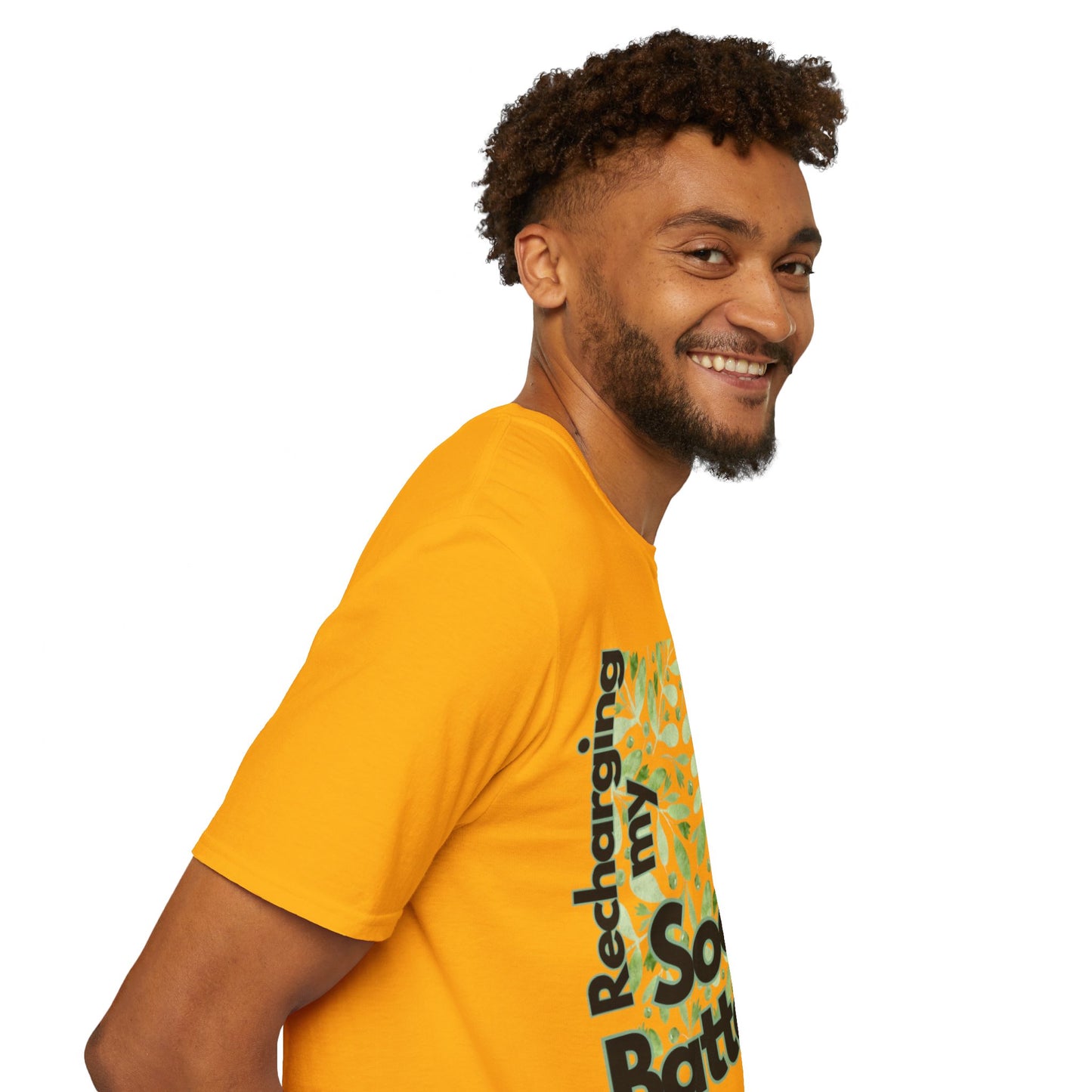 Recharging my Social Batteries Unisex Softstyle T-Shirt- Floral