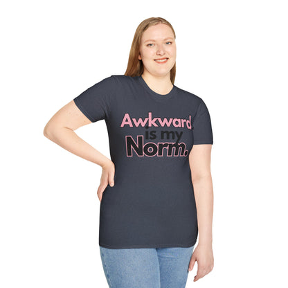 Awkward is my Norm Unisex Softstyle T-Shirt- Floral