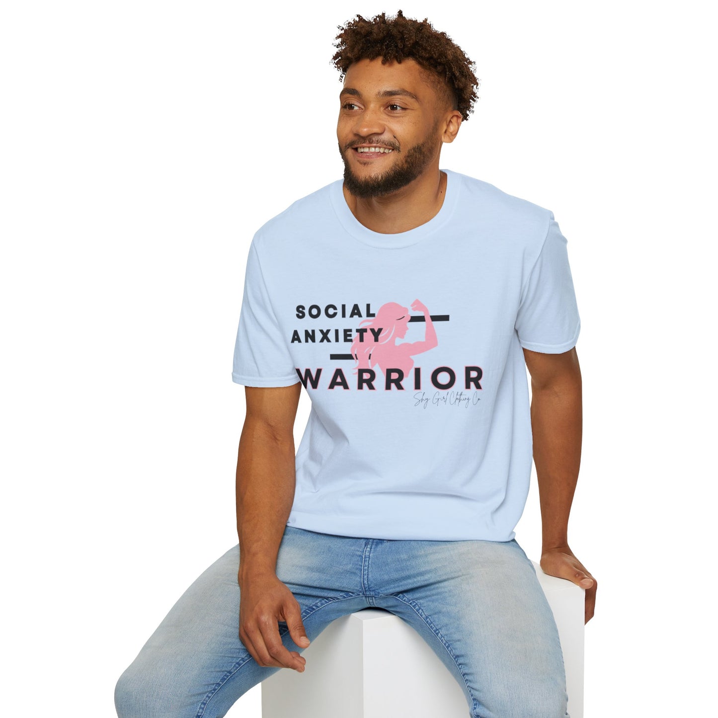 Social Anxiety Warrior Unisex Softstyle T-Shirt- Standard Girl Power