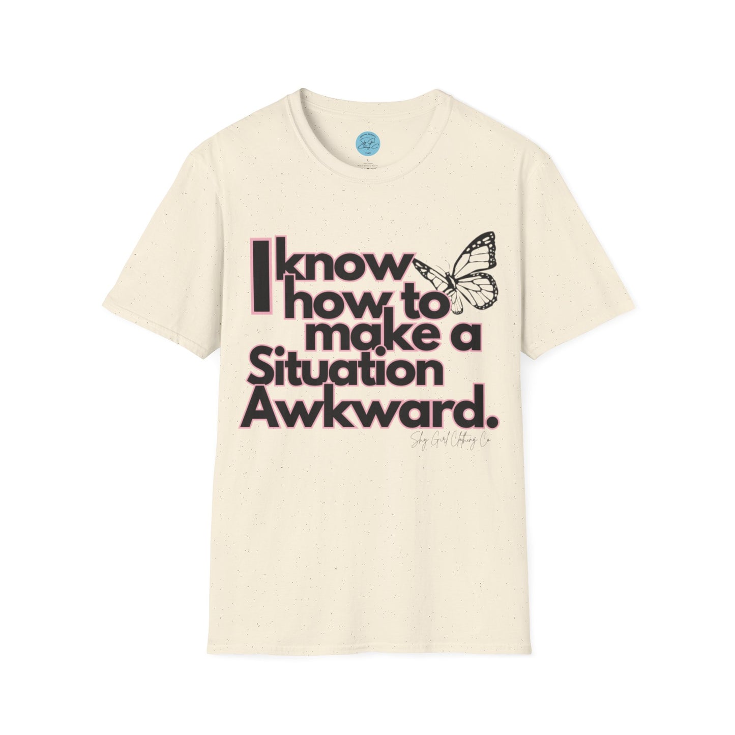 Awkward Situation Unisex Softstyle T-Shirt- Butterfly