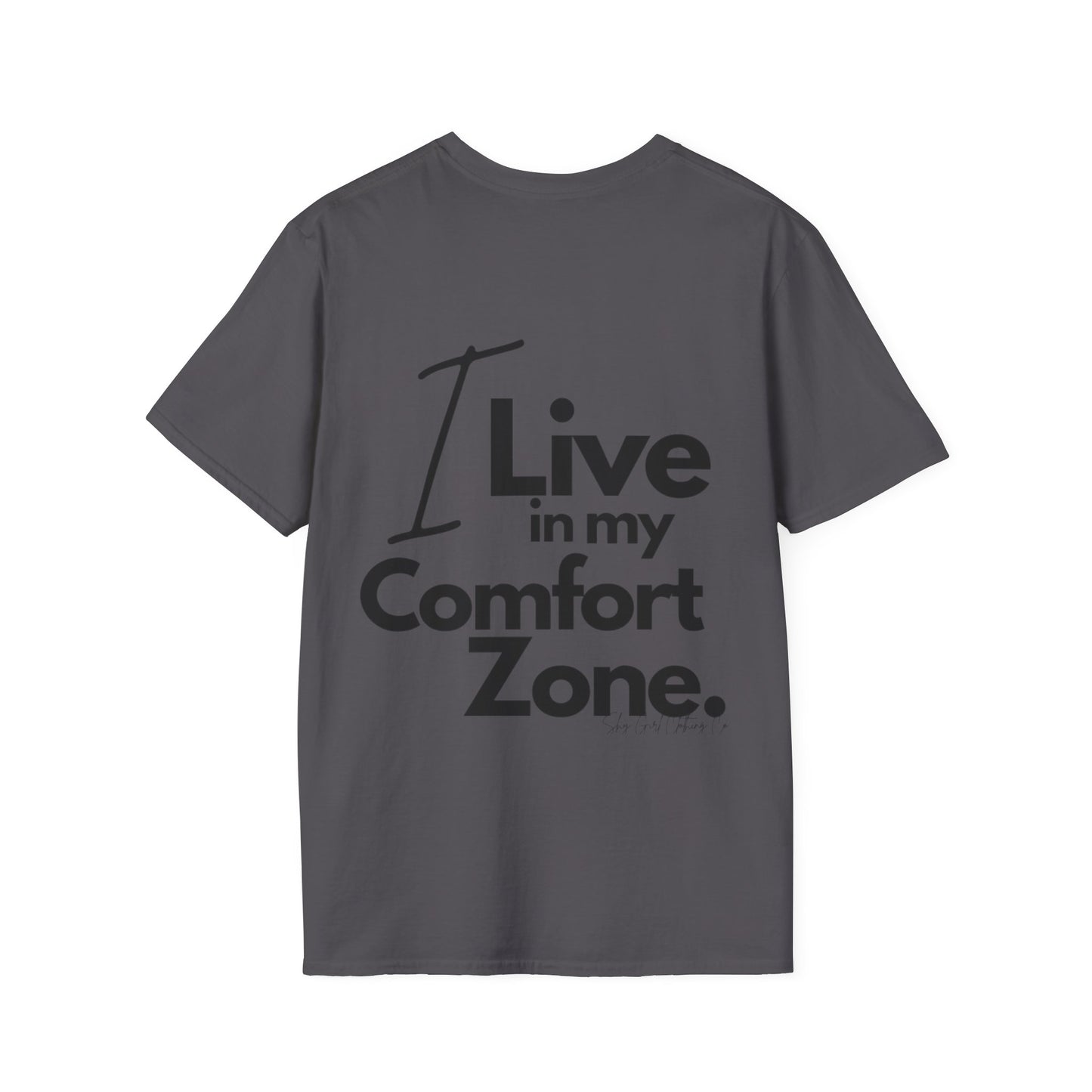 Comfort Zone Unisex Softstyle T-Shirt- Standard Logo Back