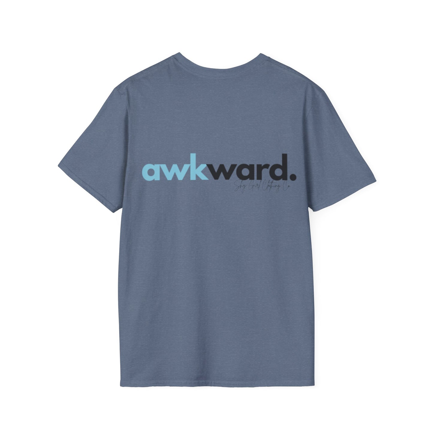 Awkward Unisex Softstyle T-Shirt- Logo Back