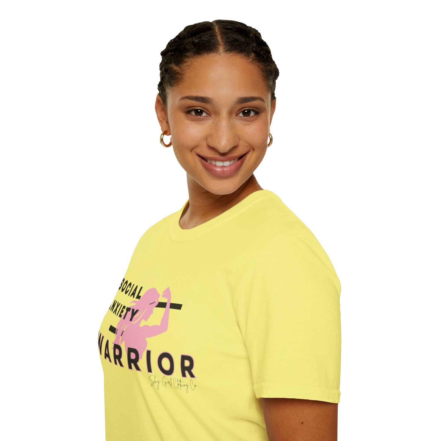 Social Anxiety Warrior Unisex Softstyle T-Shirt- Standard Girl Power