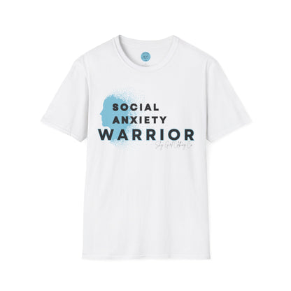 Social Anxiety Warrior Unisex Softstyle T-Shirt- Standard Logo