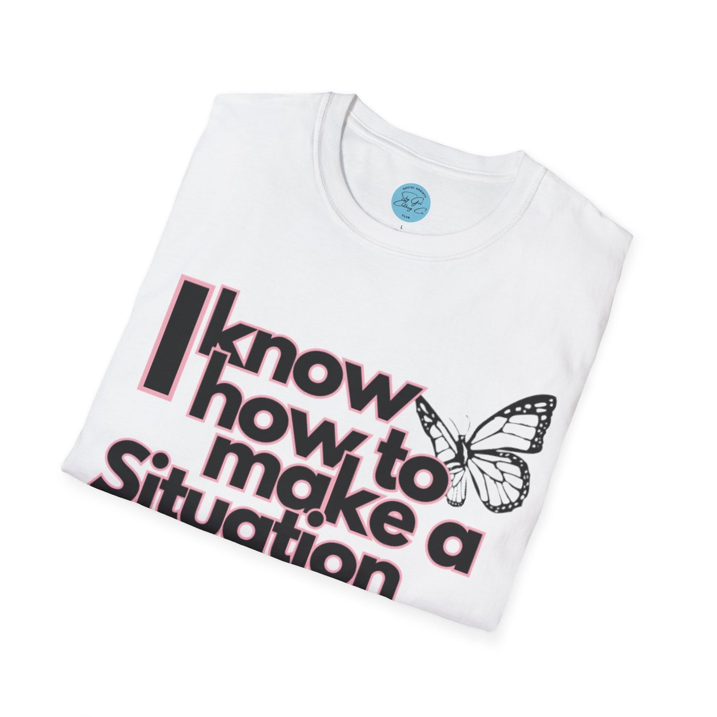 Awkward Situation Unisex Softstyle T-Shirt- Butterfly
