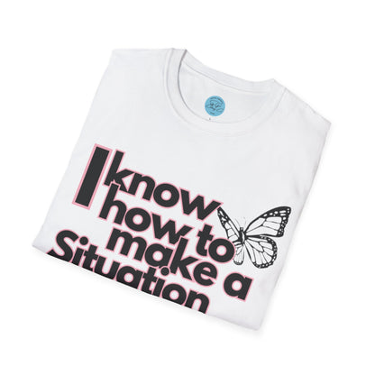 Awkward Situation Unisex Softstyle T-Shirt- Butterfly