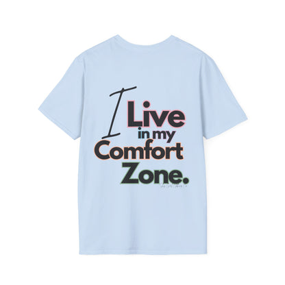 Comfort Zone Unisex Softstyle T-Shirt- Standard Colour Logo Back