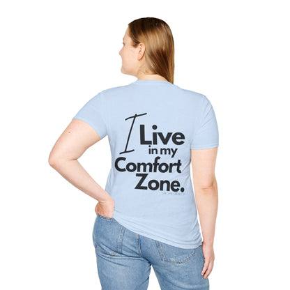 Comfort Zone Unisex Softstyle T-Shirt- Standard Logo Back