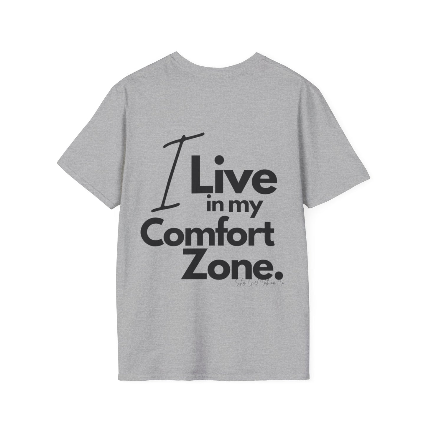 Comfort Zone Unisex Softstyle T-Shirt- Standard Logo Back