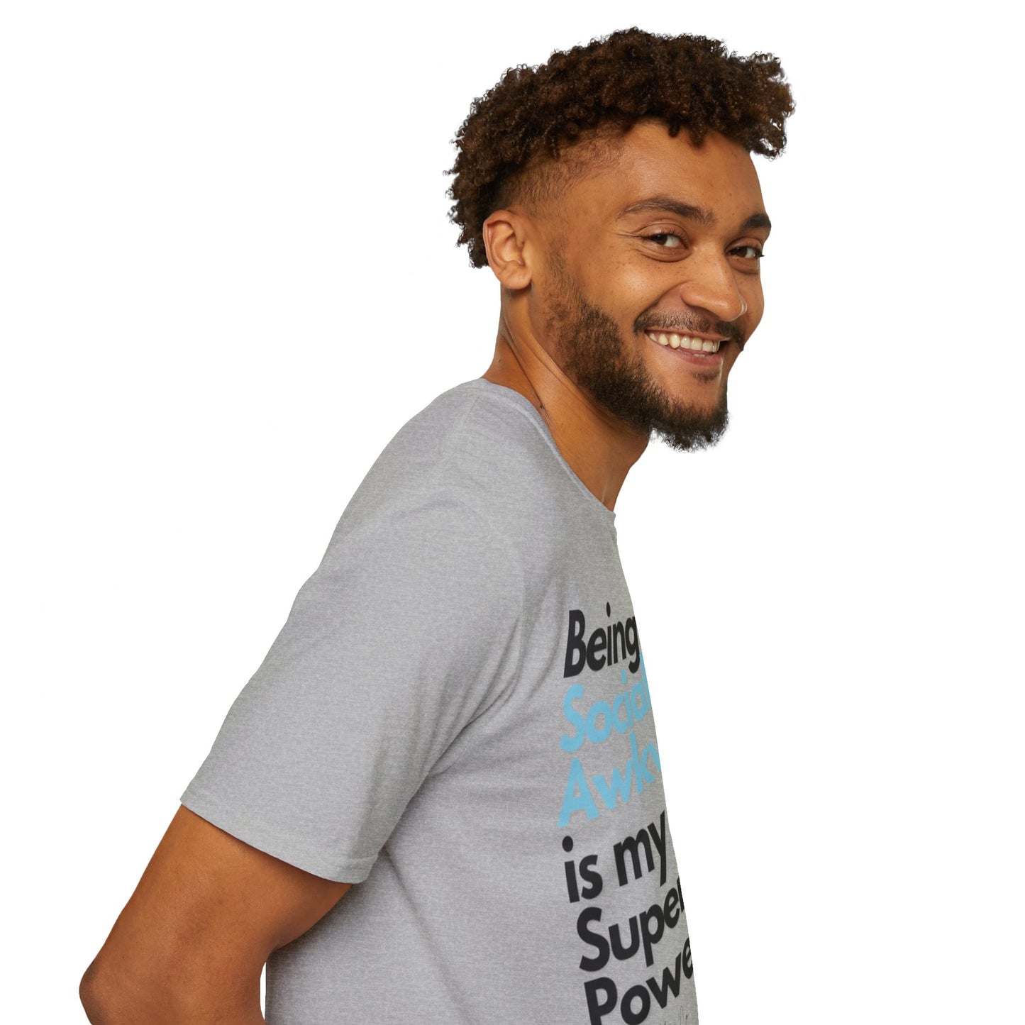 Being Socially Awkward is my Super Power Unisex Softstyle T-Shirt- Standard