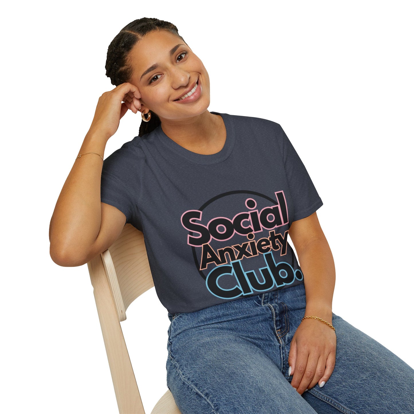 Social Anxiety Club Unisex Softstyle T-Shirt- Standard