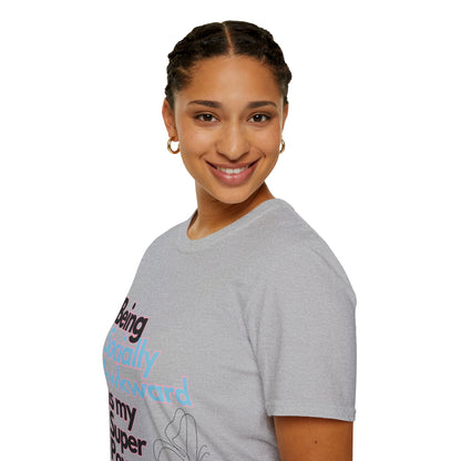 Being Socially Awkward is my Super Power Unisex Softstyle T-Shirt- Butterfly