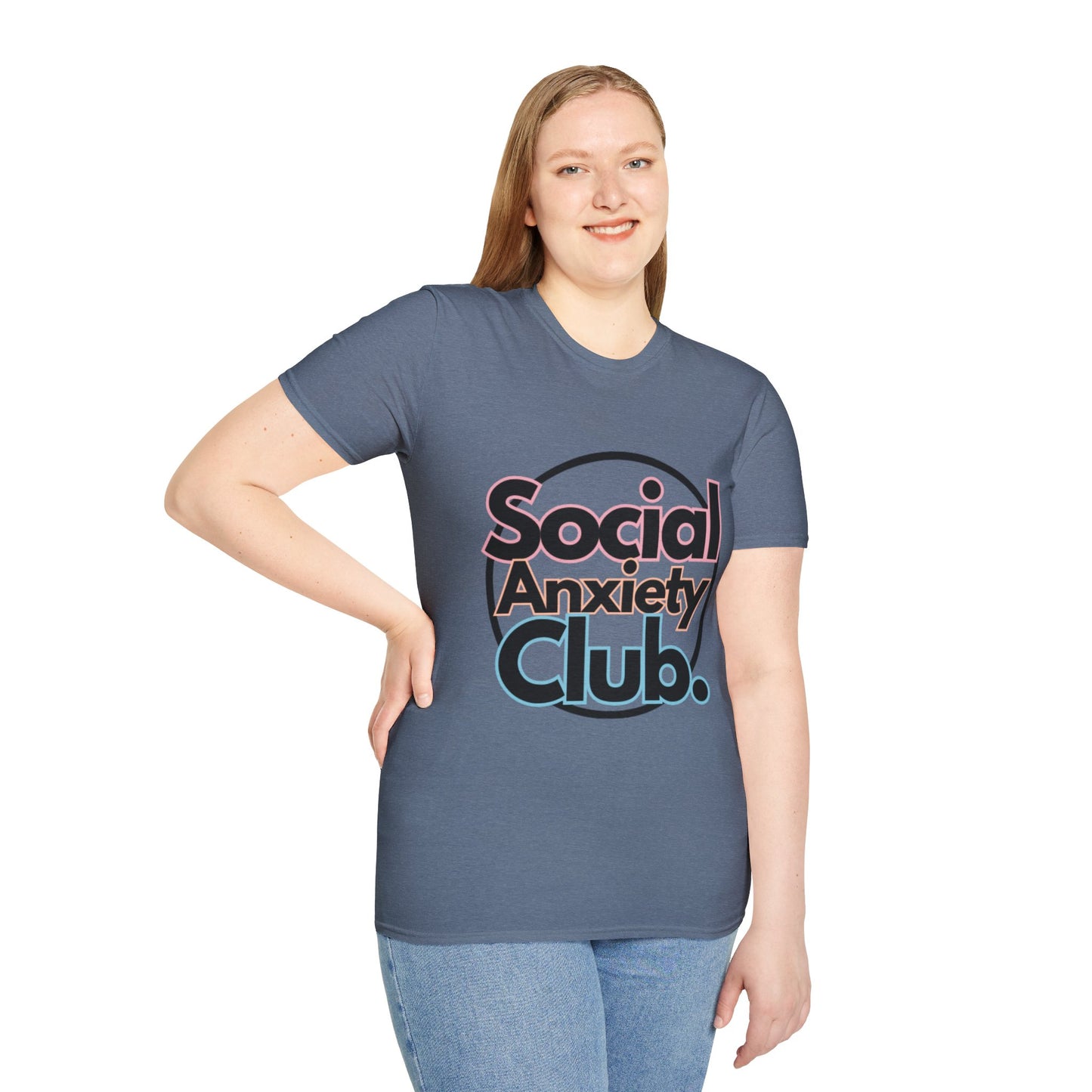 Social Anxiety Club Unisex Softstyle T-Shirt- Standard