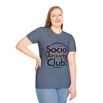 Social Anxiety Club Unisex Softstyle T-Shirt- Standard