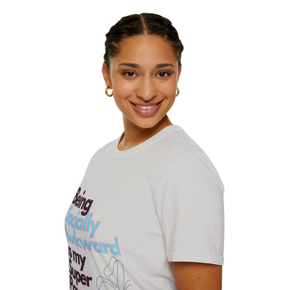 Being Socially Awkward is my Super Power Unisex Softstyle T-Shirt- Butterfly