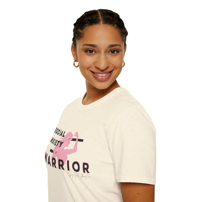 Social Anxiety Warrior Unisex Softstyle T-Shirt- Standard Girl Power