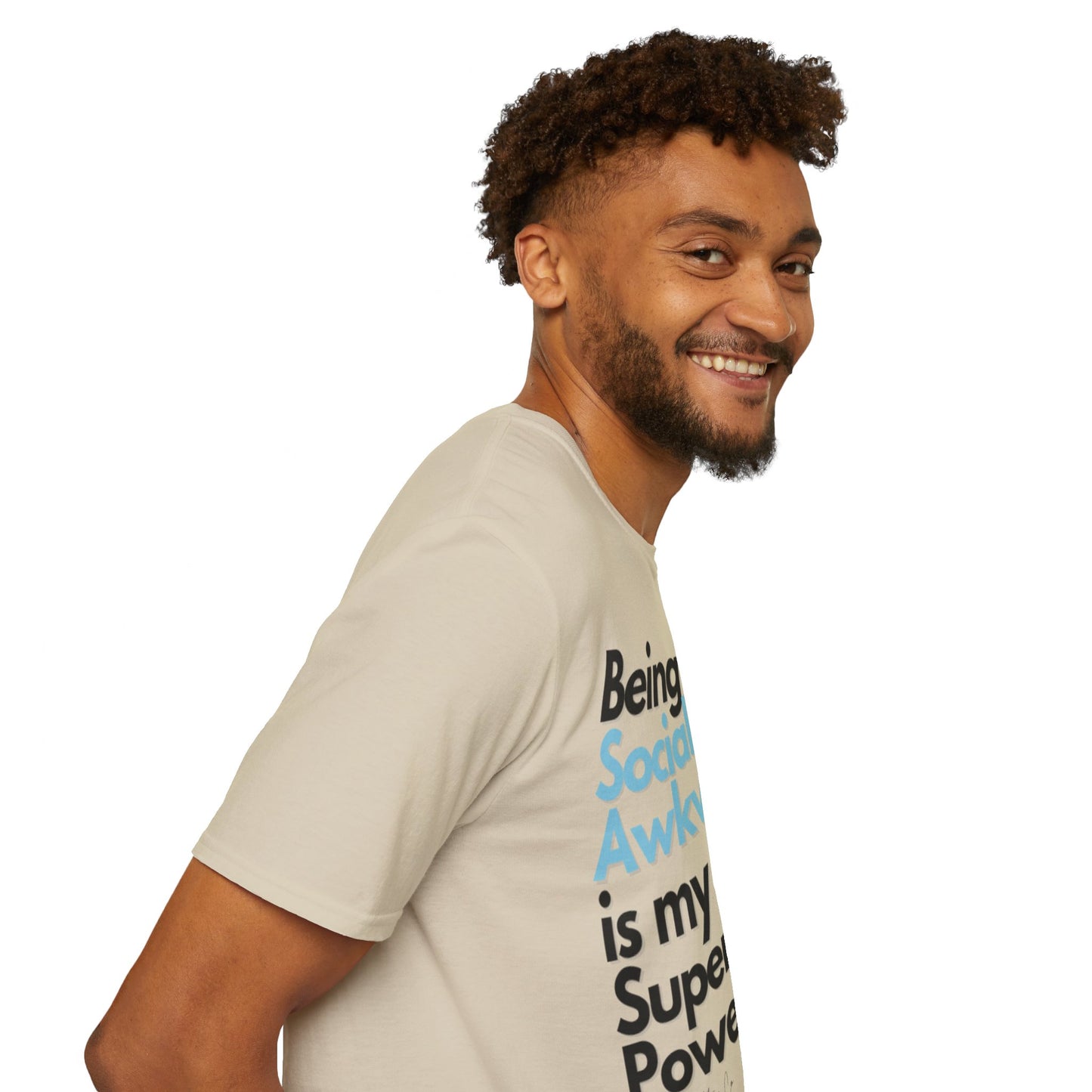 Being Socially Awkward is my Super Power Unisex Softstyle T-Shirt- Standard