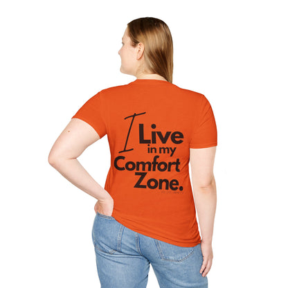 Comfort Zone Unisex Softstyle T-Shirt- Standard Logo Back