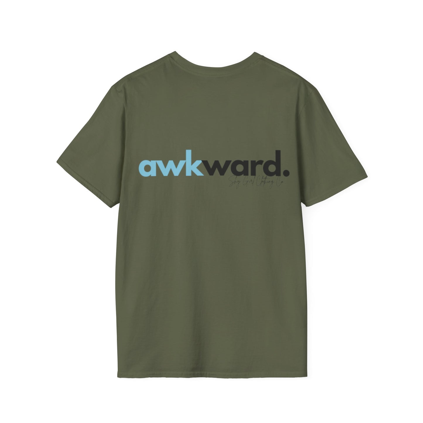 Awkward Unisex Softstyle T-Shirt- Logo Back