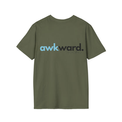 Awkward Unisex Softstyle T-Shirt- Logo Back