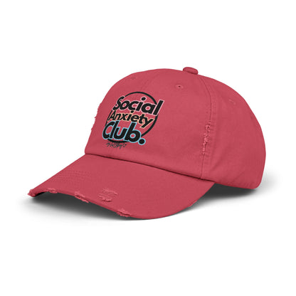 Social Anxiety Club Unisex Distressed Hat