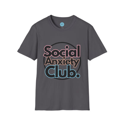 Social Anxiety Club Unisex Softstyle T-Shirt- Standard