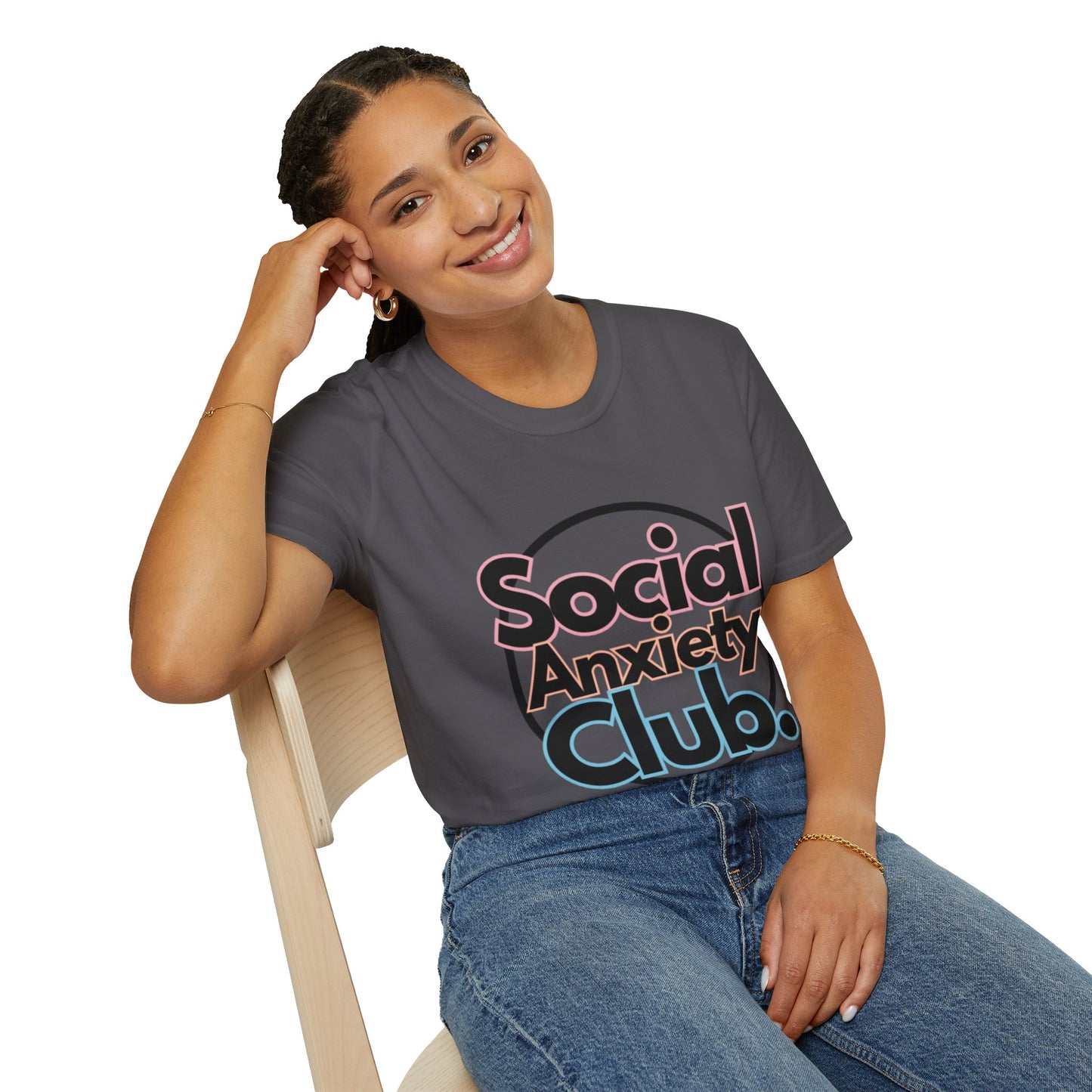 Social Anxiety Club Unisex Softstyle T-Shirt- Standard