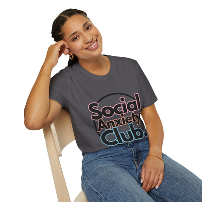 Social Anxiety Club Unisex Softstyle T-Shirt- Standard