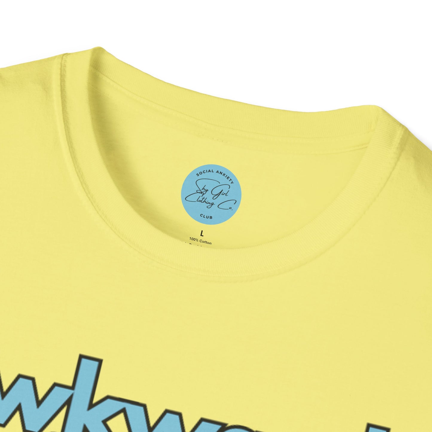 Awkward is my Norm Blue Unisex Softstyle T-Shirt- Floral