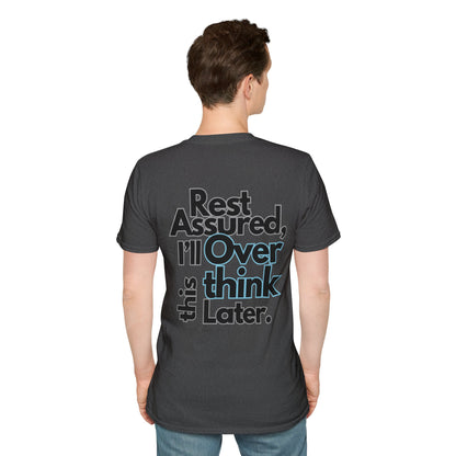 Rest Assured Unisex Softstyle T-Shirt- Standard Back