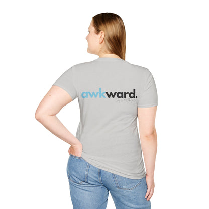 Awkward Unisex Softstyle T-Shirt- Logo Back