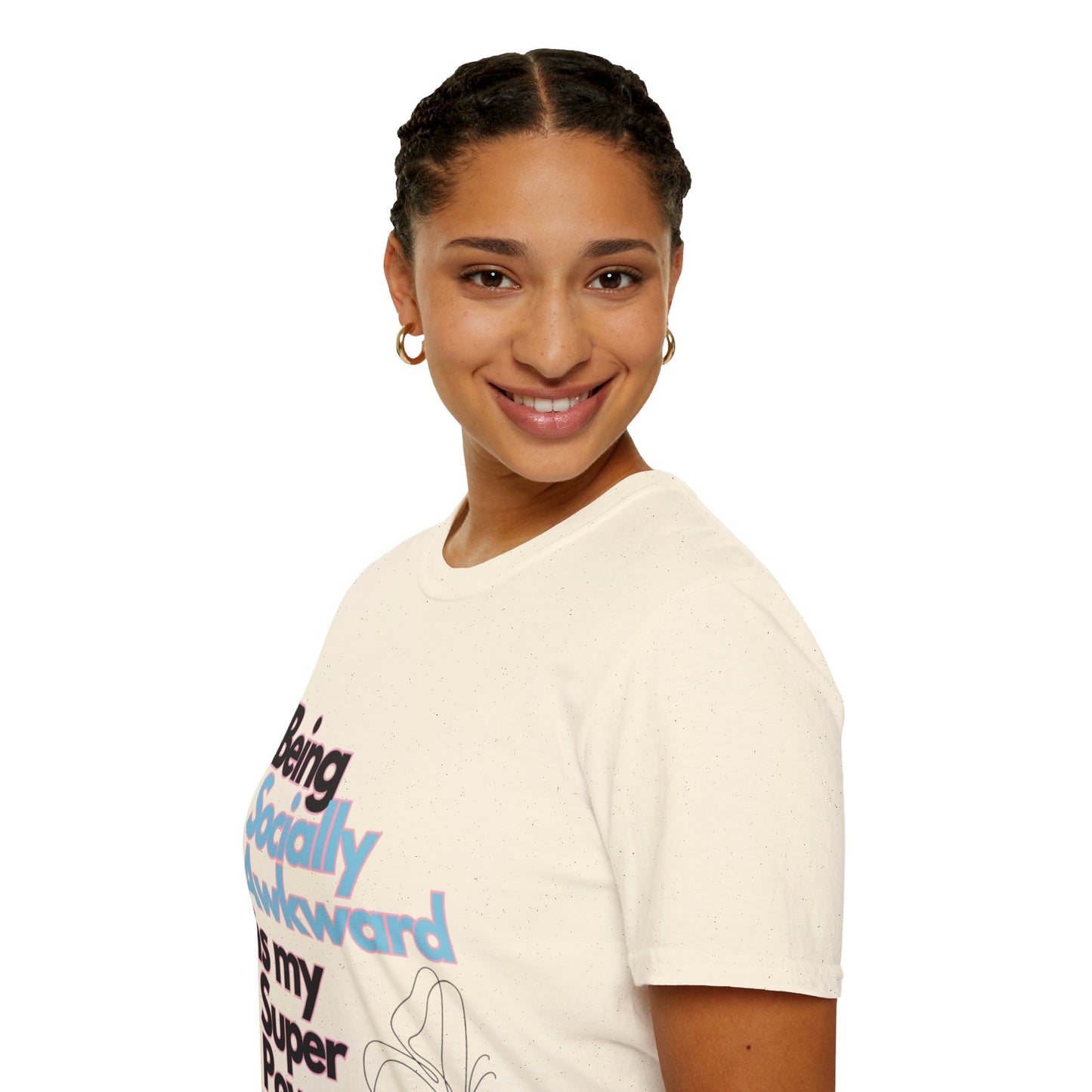 Being Socially Awkward is my Super Power Unisex Softstyle T-Shirt- Butterfly
