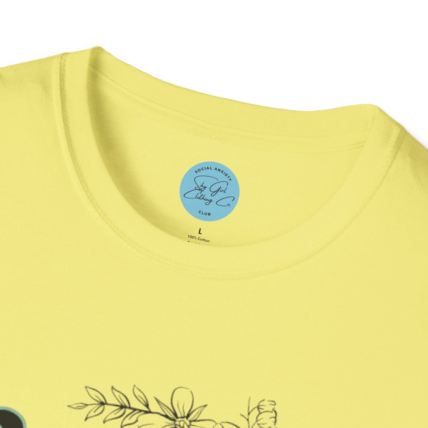 I'm Socially Awkward Unisex Softstyle T-Shirt- Floral