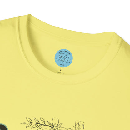 I'm Socially Awkward Unisex Softstyle T-Shirt- Floral