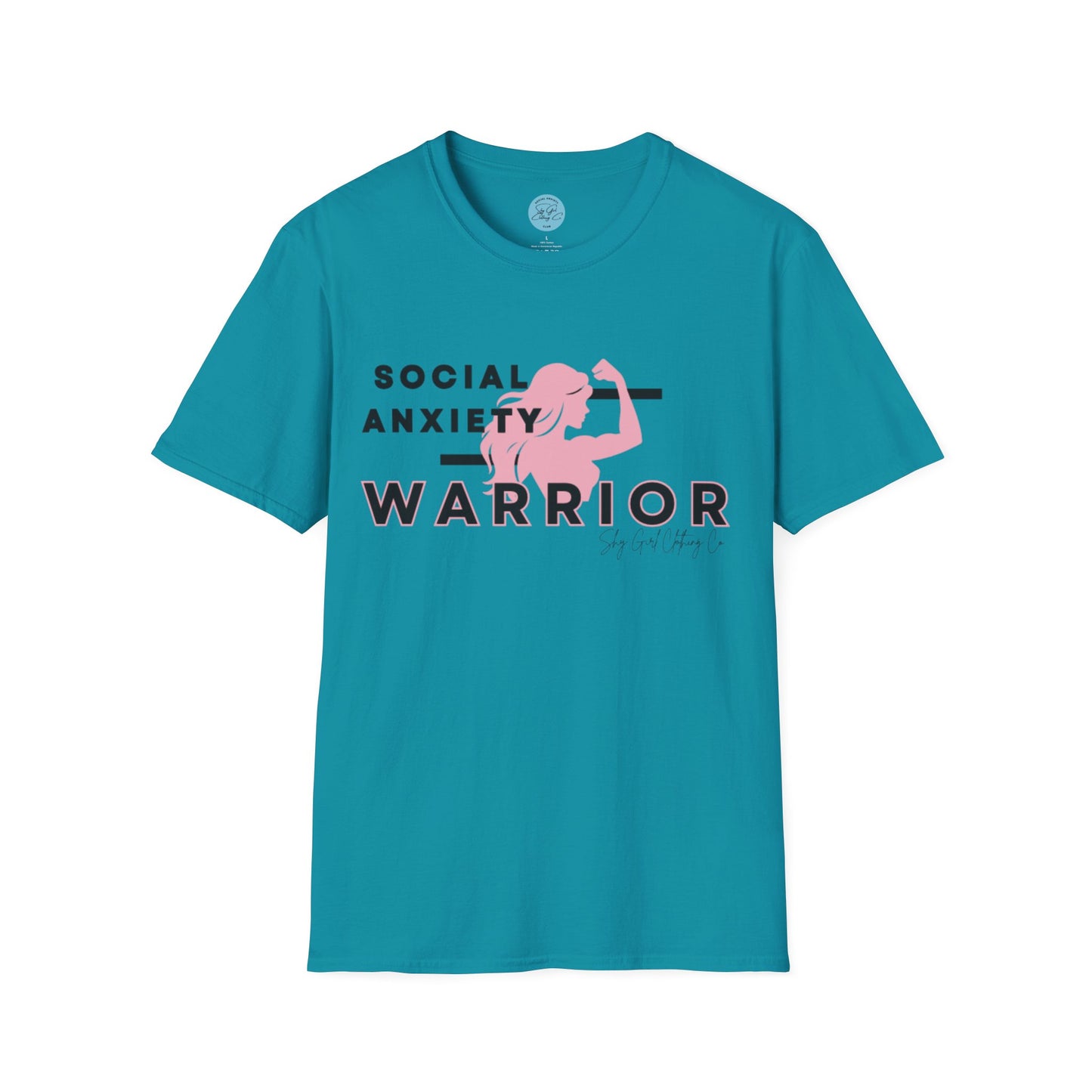 Social Anxiety Warrior Unisex Softstyle T-Shirt- Standard Girl Power