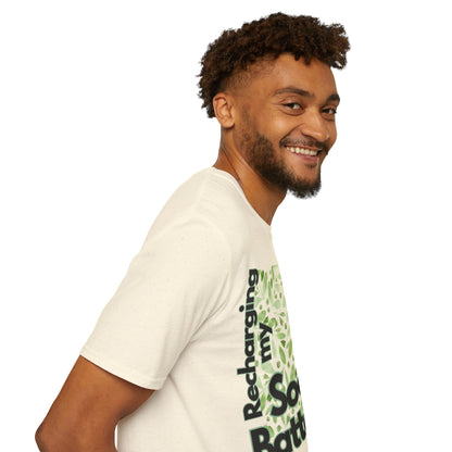 Recharging my Social Batteries Unisex Softstyle T-Shirt- Floral