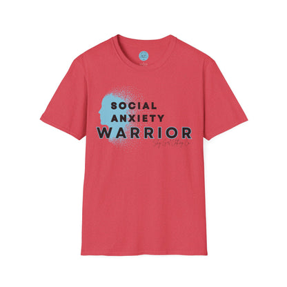 Social Anxiety Warrior Unisex Softstyle T-Shirt- Standard Logo
