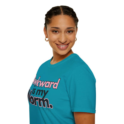 Awkward is my Norm Unisex Softstyle T-Shirt- Floral