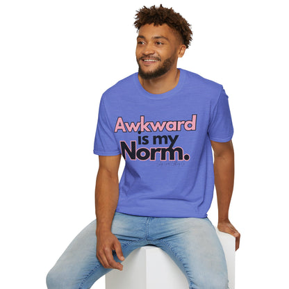 Awkward is my Norm Unisex Softstyle T-Shirt- Floral