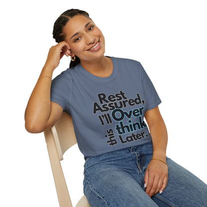 Rest Assured Unisex Softstyle T-Shirt- Standard Front