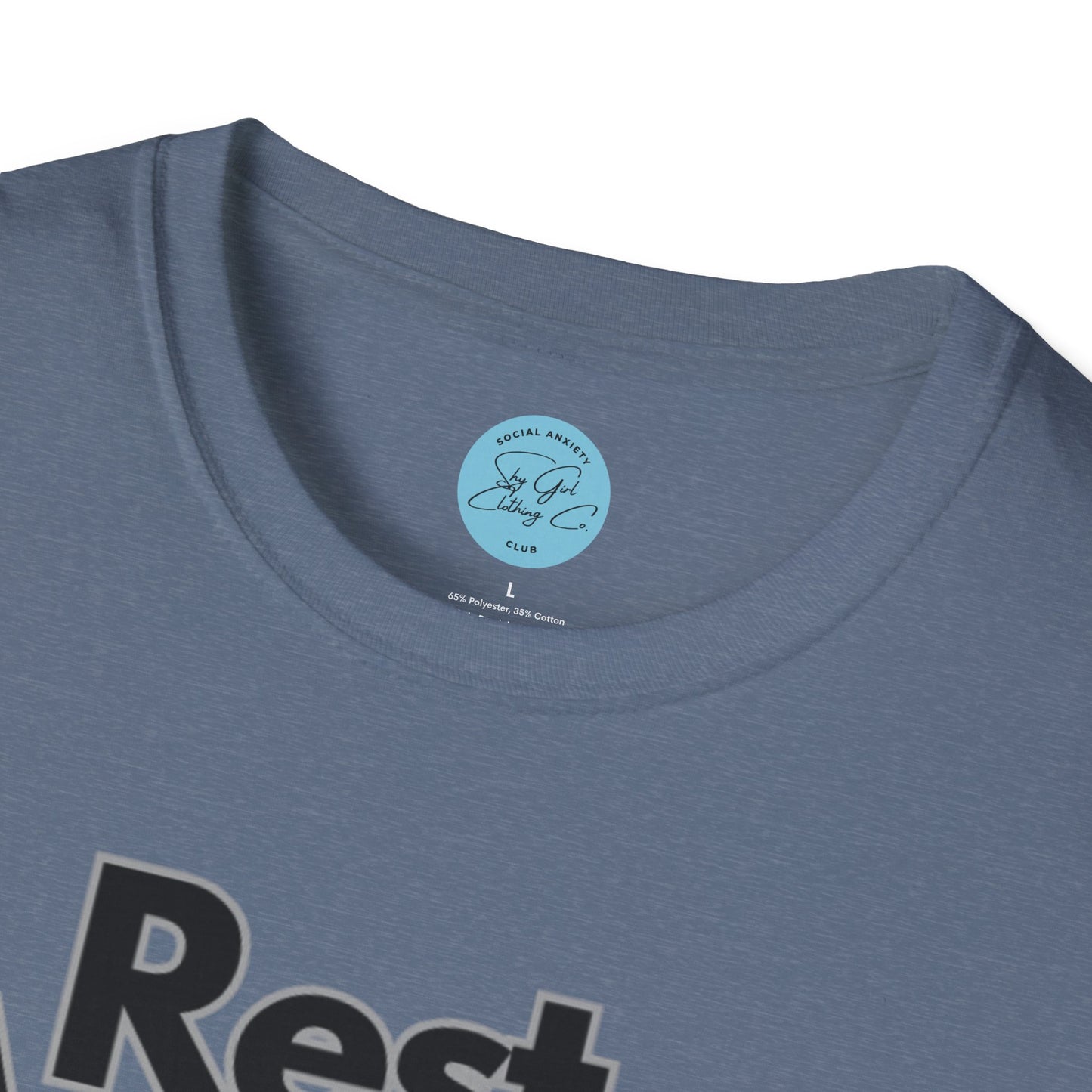 Rest Assured Unisex Softstyle T-Shirt- Standard Front