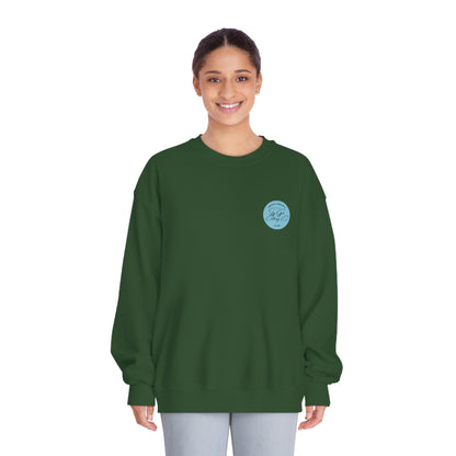 Rest Assured Unisex DryBlend® Crewneck Sweatshirt- Standard Logo Back