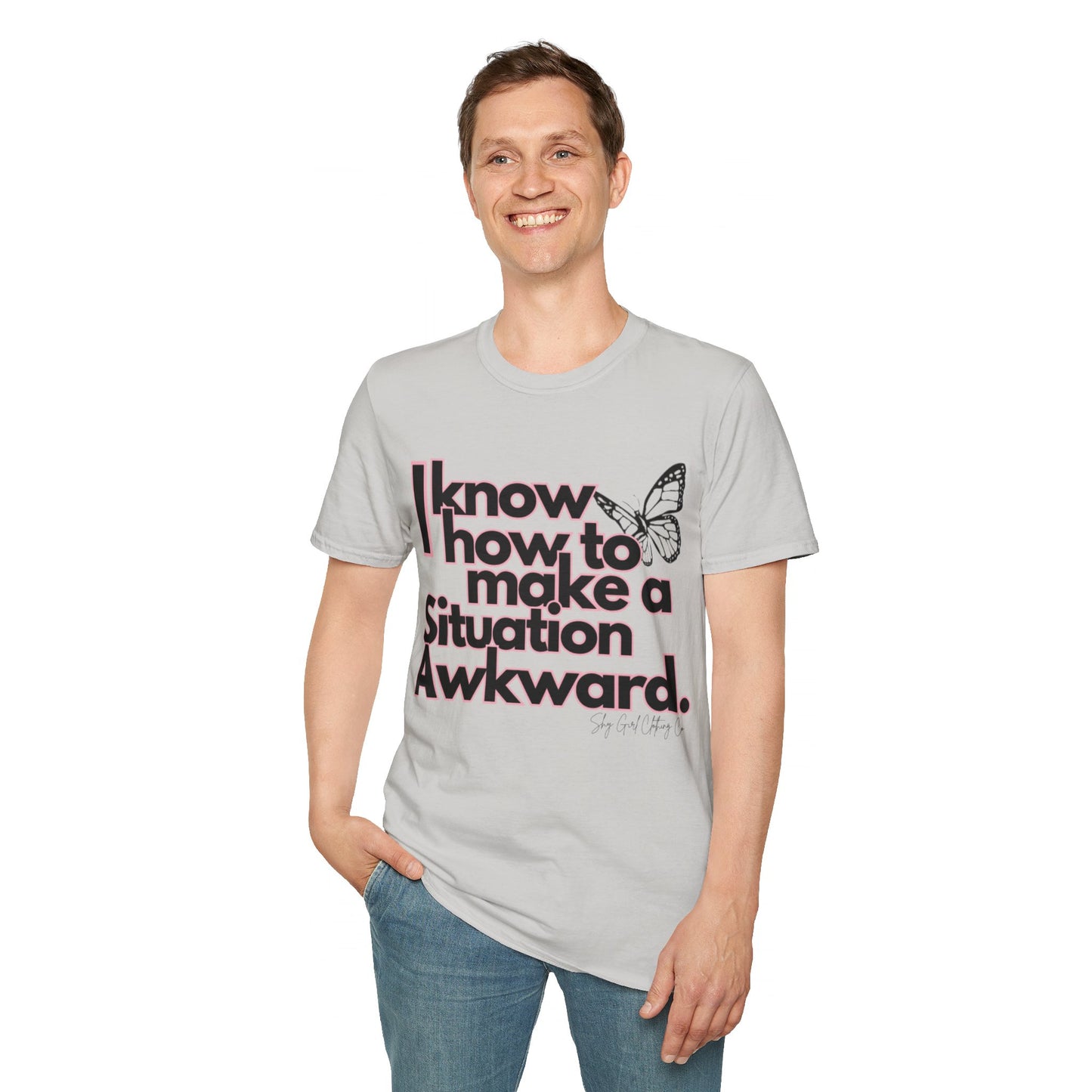 Awkward Situation Unisex Softstyle T-Shirt- Butterfly
