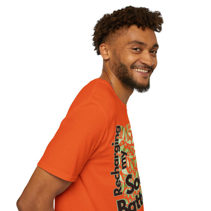 Recharging my Social Batteries Unisex Softstyle T-Shirt- Floral